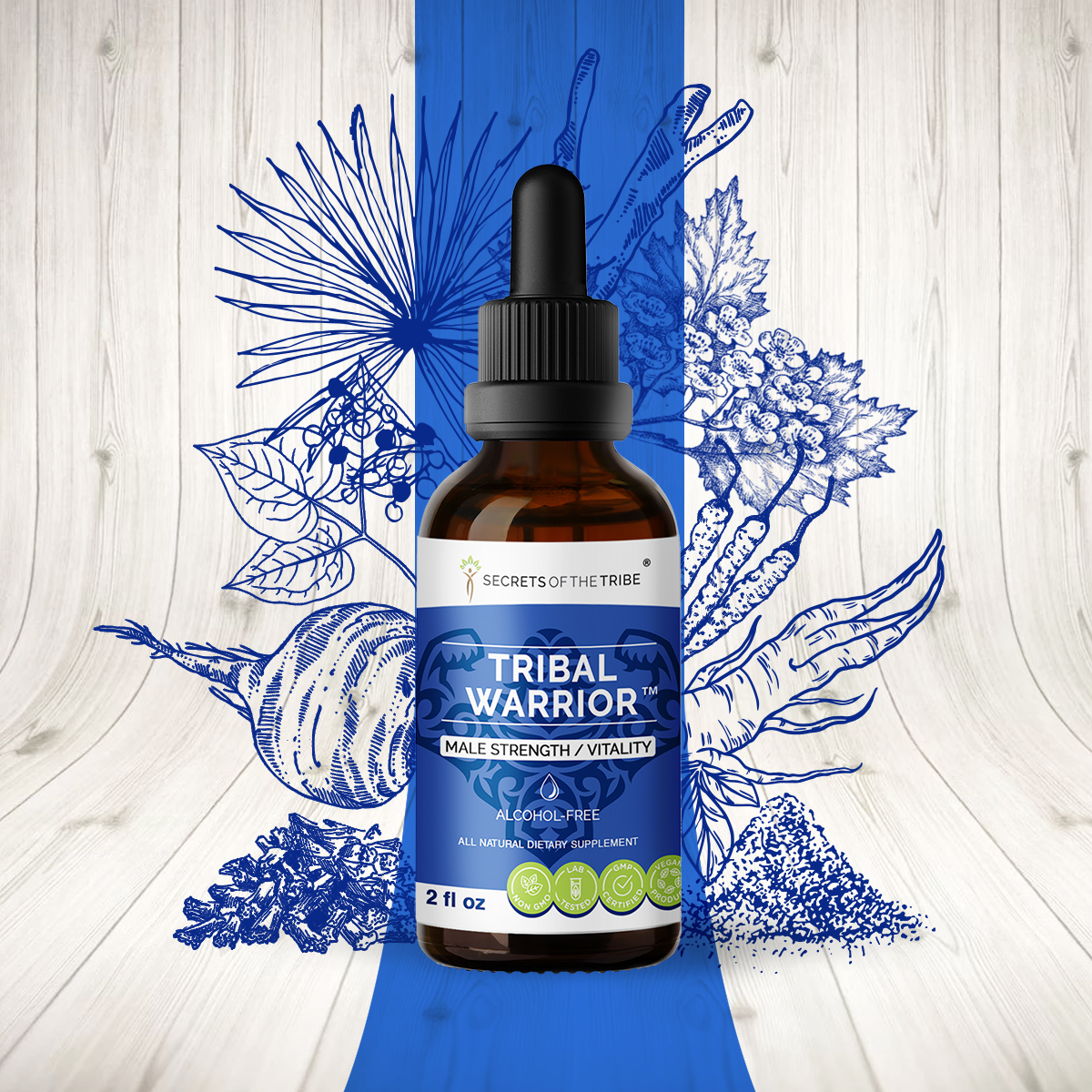 Secrets Of The Tribe Tribal Warrior Tincture Alcohol-FREE 