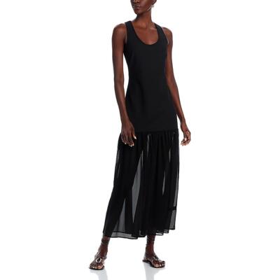 WAYF Womens Black Tiered Drop Waist Maxi Fit & Flare Dress XS BHFO 2683