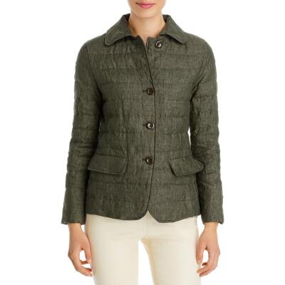 

Женская стеганая льняная стеганая куртка-пуховик Herno BHFO 6700, Серый, PI001469D