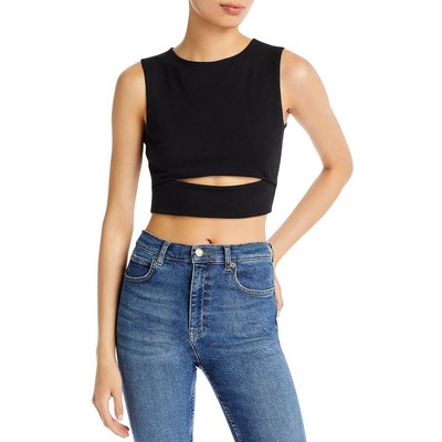 

Черный укороченный топ на майке Fore Womens  BHFO 0554