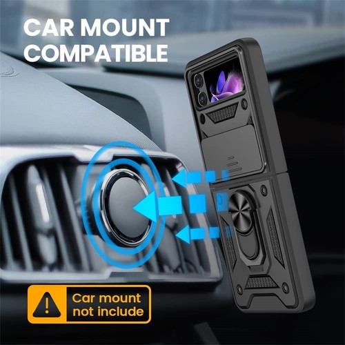 Case For Samsung Galaxy Z Flip 3 5G Heavy Duty Shockproof Tough Slide Camera