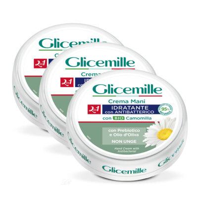 Glicemille 2in1 Handcreme Antibakteriell Kamille 3x 100 ml