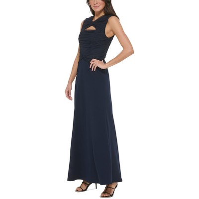 Женское темно-синее вечернее платье из тюля DKNY 14 BHFO 7294