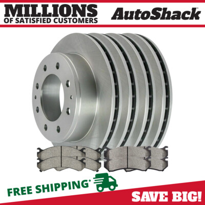 Front & Rear Brake Rotors & Pads for Chevy Silverado 2500 HD GMC Sierra 2500 HD