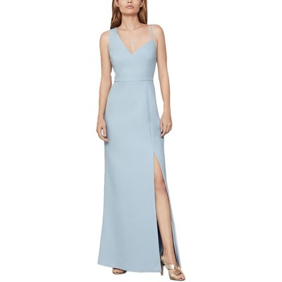 Женское вечернее платье BCBGMAXAZRIA синего цвета с асимметричным разрезом по бокам, 10 BHFO 1112