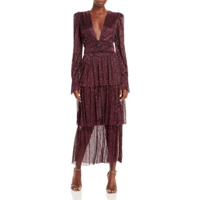 

Sabina Musaev Женское коктейльное и вечернее платье Bellissa красного цвета металлик  BHFO 1135, Garnet