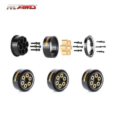 RCAWD Cyberwheelz SCX24 1.0 Beadlock Wheel Rim for 1/24 1/18 SCX24 TRX4M FCX24