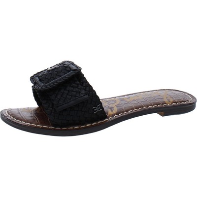 

Женские черные шлепанцы Sam Edelman Gabriela 6,5 средний (B,M) BHFO 8507, Black leather, Gabriela