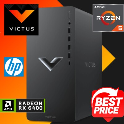 HP Victus 15L Gaming PC AMD Ryzen 5 5600G 4.40GHz Radeon 6400 512GB SSD 8GB DDR4