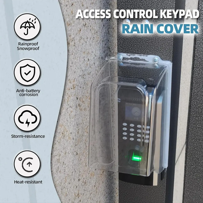 Transparent Doorbell Rain Cover Waterproof No Drill Weatherproof Protector AU