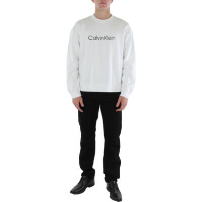 

Мужской белый пуловер с логотипом Calvin Klein  BHFO 6432