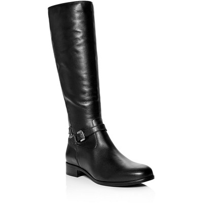 

Черные сапоги до колена La Canadienne Womens Sunday 8 Medium (B,M) BHFO 9259, Black leather, Sunday