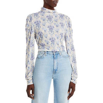 

LoveShackFancy Womens Vienna Ivory Slub Knit Top Shirt  BHFO 1032, Frosted shores