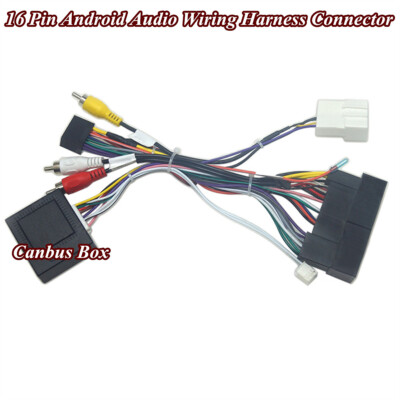 16pin Android Radio Power Cable w/Canbus Box For Hyundai Elantra Santa Fe Kia K3