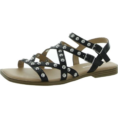 

Черные гладиаторские сандалии Sun + Stone Womens Angelap 5 Medium (B,M) BHFO 1251, Black smooth, Angelap