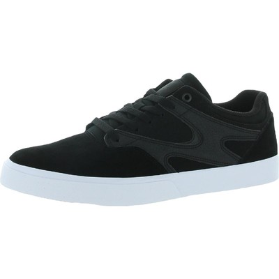 

DC Mens Kalis Vulc S Черные замшевые кроссовки для скейтбординга 11,5 средний (D) BHFO 4282, Black/black/white, Kalis Vulc S