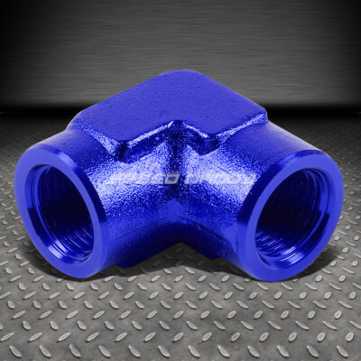 ВНУТРЕННИЙ ТРУБОПРОВОД 1/8-27 NPT С СИНЕЙ АНОДИРОВАННОЙ ОТДЕЛКОЙ ИЗ АЛЮМИНИЯ 90, ПЕРЕХОДНИК ДЛЯ ФИТИНГОВ