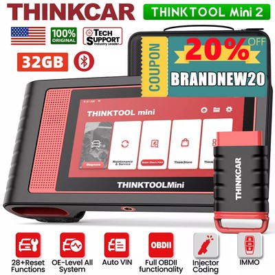 Thinktool Mini2 All System Diagnostic Tool Auto OBD2 Scanner Key Code CANFD