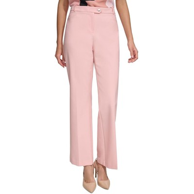 Calvin Klein Womens Pink Straight Leg Stretch Straight Leg Pants 8 BHFO 3636