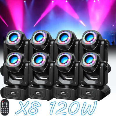 120W DJ Stage Light LED Moving Head Lighting Gobo RGBW Beam DMX Disco Bar Party
