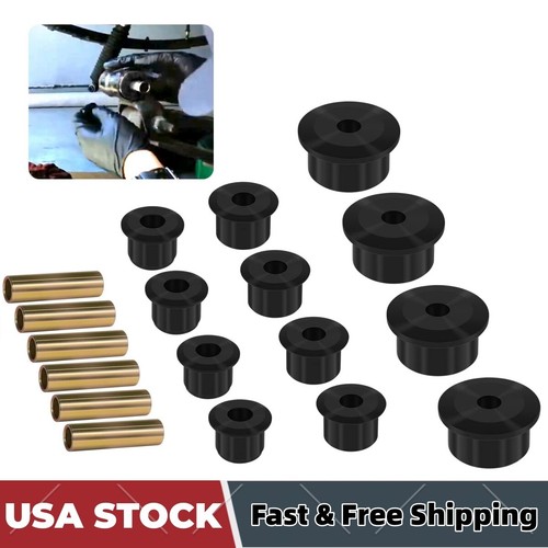 パーツ KJ KJ02008BK Rear Spring Shackle Bushing Kit for 1984-1998 Jeep