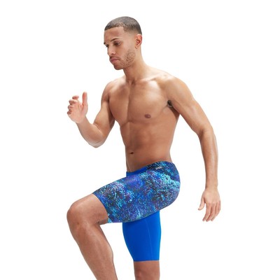 Speedo Mens Allover Digital V-Cut Swimming Jammer 8-00358015895  