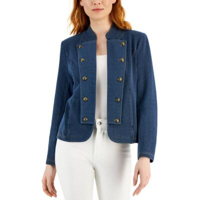 Tommy Hilfiger Женская джинсовая повседневная джинсовая куртка на пуговицах XL BHFO 7791