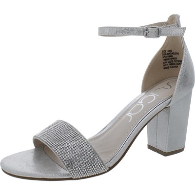 Женские нарядные туфли Sugar Machelene серебристого цвета на высоком каблуке 9,5 см (B,M) BHFO 9303