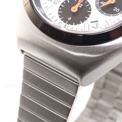 Pre-owned Citizen An3660-81a Bullhead White Dial Record Label Tsuno Chrono Watch Panda F/s