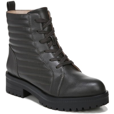 Женские ботинки LifeStride Stormy черного цвета в боевом стиле на шнуровке 9.5 Medium (B,M) BHFO 2102