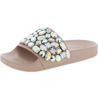 

Steve Madden Womens Simplify Slip On Rhinestone Slide Sandals Shoes BHFO 8061, Simplify