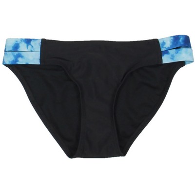 

Черные купальники Glitter Beach Girls с вырезами и раздельным низом  BHFO 5667, Black/blue tie-dye