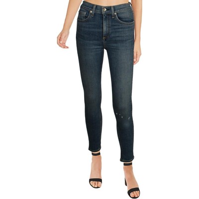 

Rag - Bone Jeans Женские синие джинсовые укороченные легкие выстиранные джинсы скинни  BHFO 1402, El