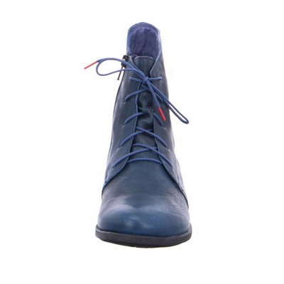 THINK THINK STIEFELETTE AGRAT BLAU LEDER REISSVERSCHLUSS EINLAGE STIEFEL 3 000032 8000