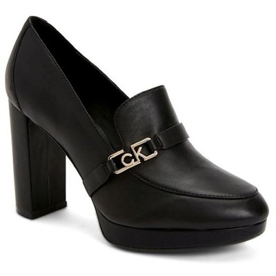 

Calvin Klein Женские черные туфли-лодочки на платформе Pressy 9 Medium (B,M) BHFO 0966, Черный, Pressy