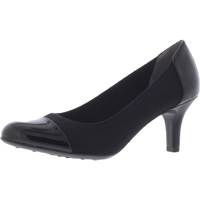 LifeStride Женские черные платья Parigi стрейч на каблуках шириной 9 см (C, D, W) BHFO 5290