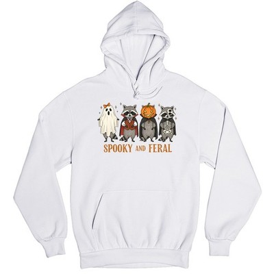 Halloween Hoodie lustiger Waschbär gruseliger und wilder Kürbis Pullover...