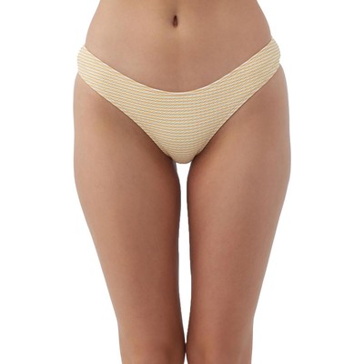 Пикантный купальник ONeill Womens в желтую полоску с отделяющимся низом XL BHFO 8614