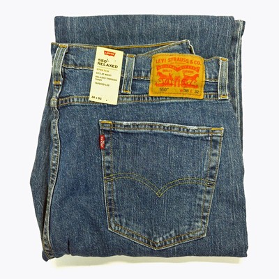 Levi's 550 Men's Relaxed Stretch Jean Tapered Leg 38 x 32 NWT