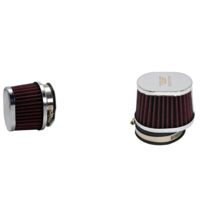Motorcycle Scooter 42mm Cold Air Intake Filter Cleaner Pod Washable Accessrioes