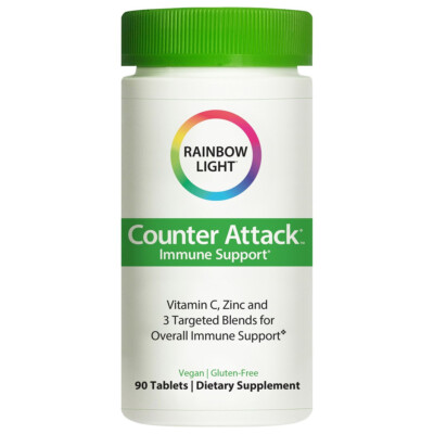 Rainbow Light Counter Attack Immune Support 90 Tablets 3 Targeted Blends
