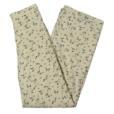 

Женские брюки-палаццо прямого кроя с цветочным принтом Lucca Iris Tan  BHFO 4901, Tan/mini floral