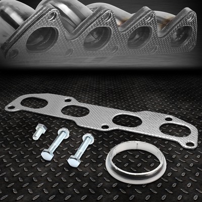 ДЛЯ 02-06 NISSAN SENTRA SER АЛЮМИНИЕВЫЙ КОМПЛЕКТ ПРОКЛАДОК КОЛЛЕКТОРА ВЫПУСКНОГО КОЛЛЕКТОРА С БОЛТАМИ