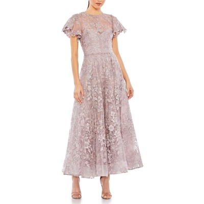 Женское фиолетовое вечернее платье Mac Duggal, расшитое блестками, плюс 20 BHFO 5500