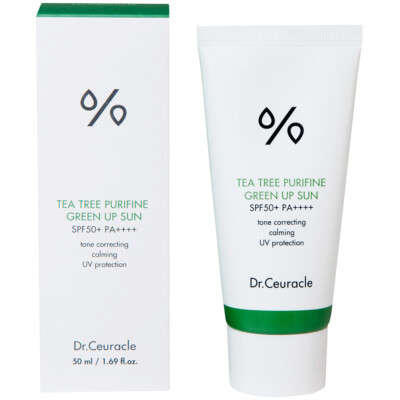 DR.CEURACLE TEA TREE PURIFINE GREEN UP SUN SPF50+ PA++++ 50ml, Kbeauty, sample