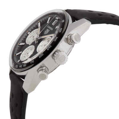 Pre-owned Tag Heuer Carrera Chronograph Automatic Black Dial Men's Watch Cbs2210.fc6534