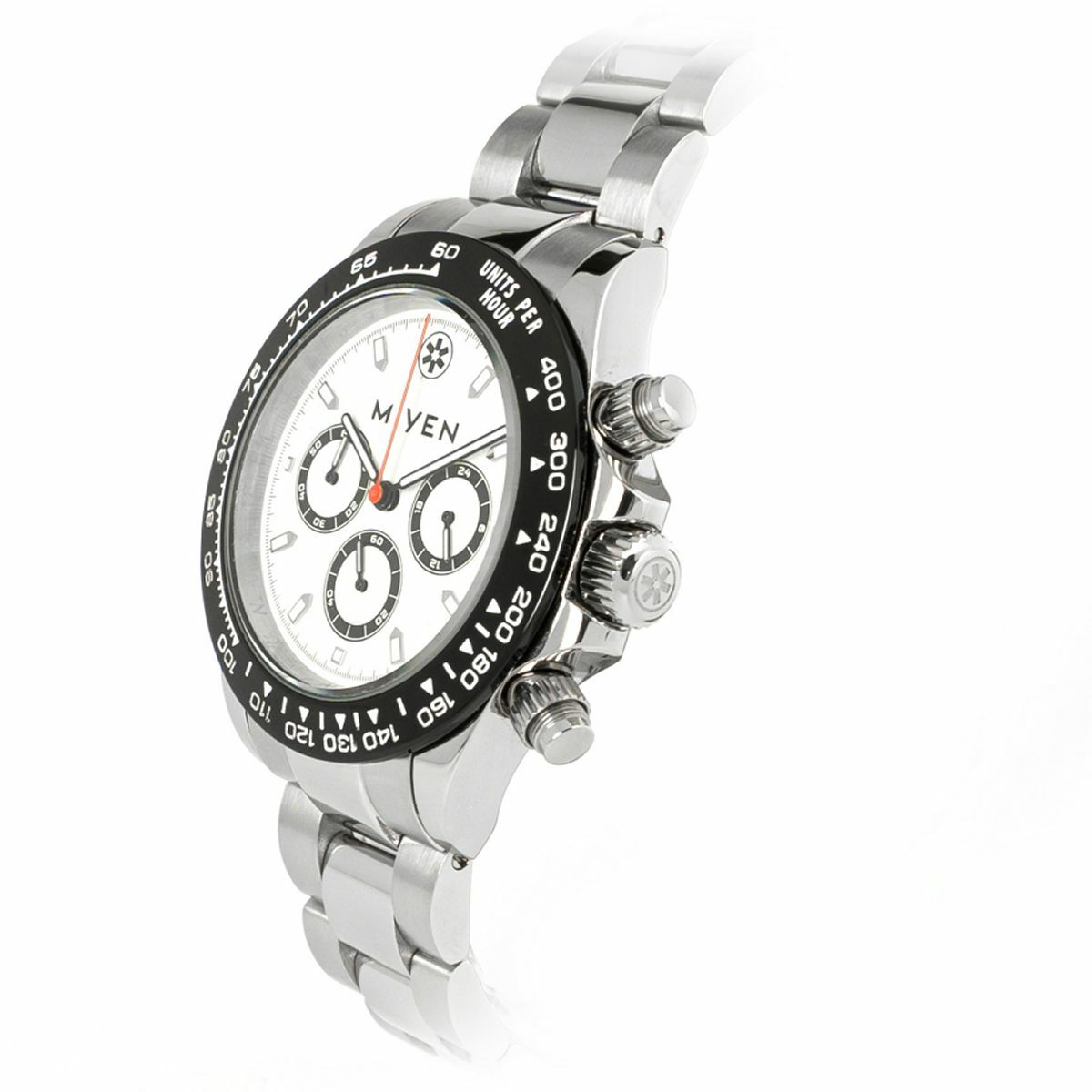 Pre-owned Miyen Munich Men's Chrono Watch Sport Analog Quartz Voyager 1140-21-3 Stainless