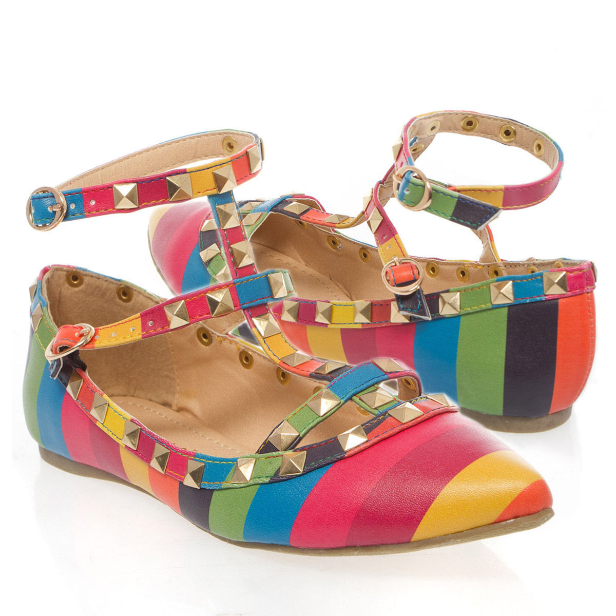 Women's Casual Striped Flats and Oxfords