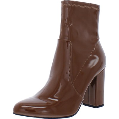 Дикая пара женских лакированных ботинок-пинеток Becci Tan 8.5 Medium (B, M) BHFO 4012