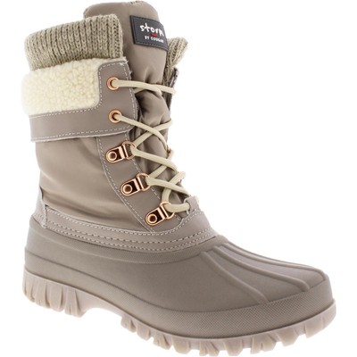 Cougar Womens Creek Taupe Knit Snow Winter Boots Обувь 9 Medium (B,M) BHFO 9213